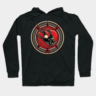 Tattoo Style Heart & Swallow Hoodie